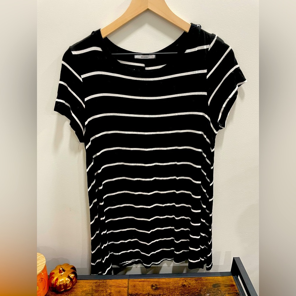 Striped tunic shirt